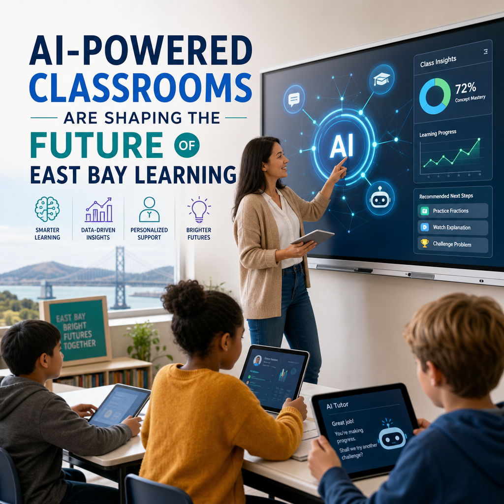 Illustration of AI-Powered Classrooms Are Shaping the Future of East Bay Learning