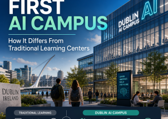 Dublin AI Campus illustration for Dublin’s First AI Campus: How It Differs From Traditional Learning Centers