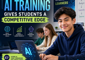 Illustration of High School AI Training Gives Students a Competitive Edge