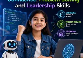 Illustration of How AI Classes Build Confidence, Problem-Solving and Leadership Skills