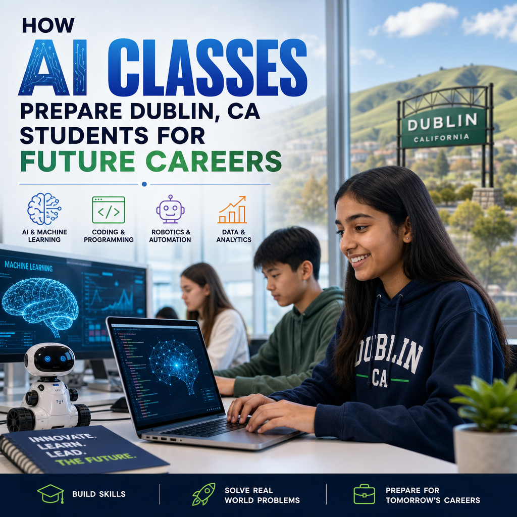 AI classes Dublin CA illustration for How AI Classes Prepare Dublin, CA Students for Future Careers