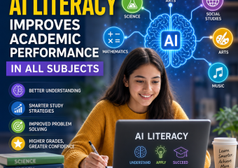 Illustration of How AI Literacy Improves Academic Performance in All Subjects