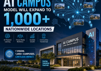 Illustration of How Our AI Campus Model Will Expand to 1,000+ Nationwide Locations