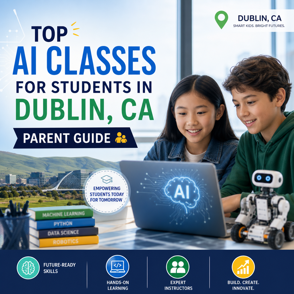AI classes Dublin CA illustration for Top AI Classes for Students in Dublin, CA: Parent Guide