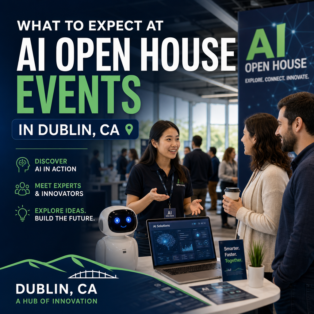 Illustration of What to Expect at AI Open House Events in Dublin, CA