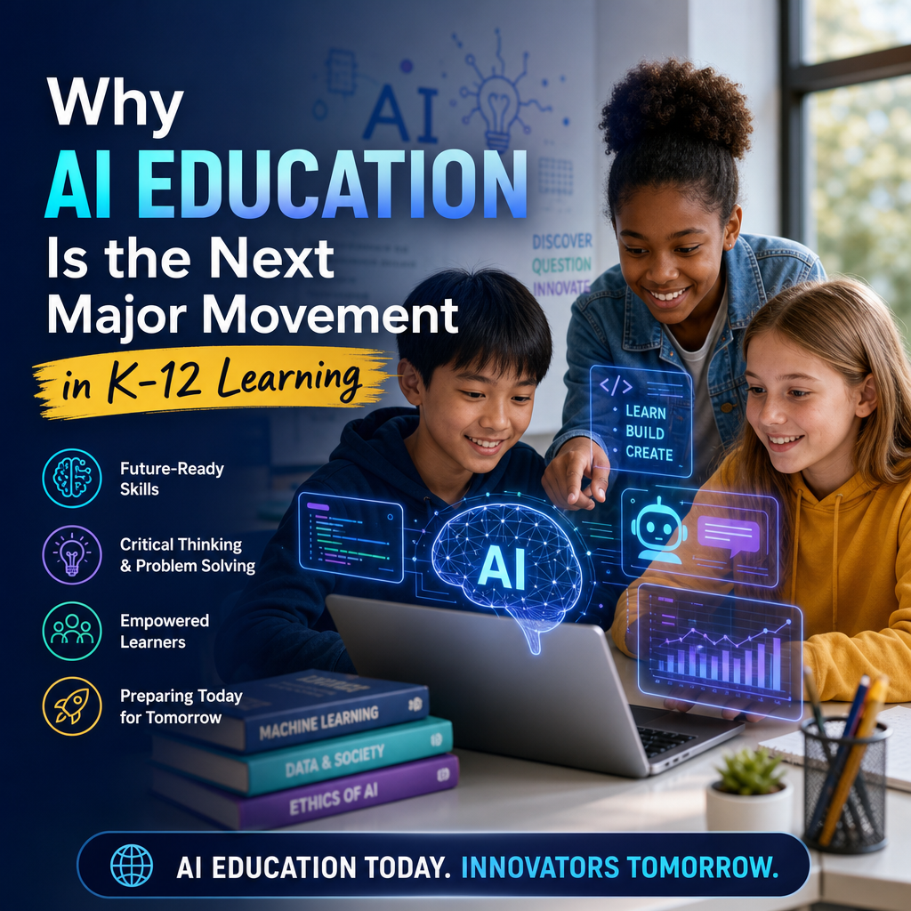 Illustration of Why AI Education Is the Next Major Movement in K-12 Learning
