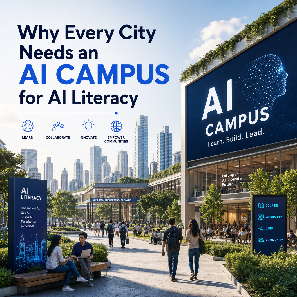 Illustration of Why Every City Needs an AI Campus for AI Literacy