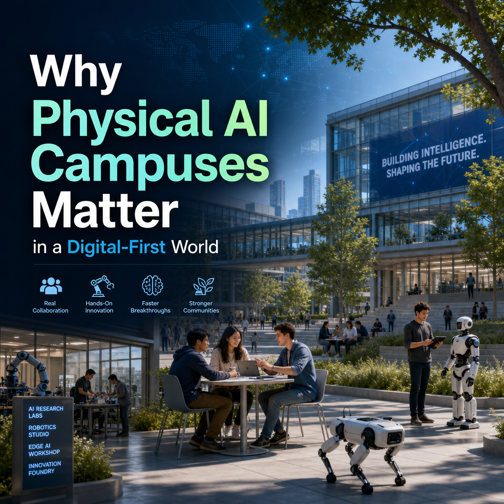 Illustration of Why Physical AI Campuses Matter in a Digital-First World